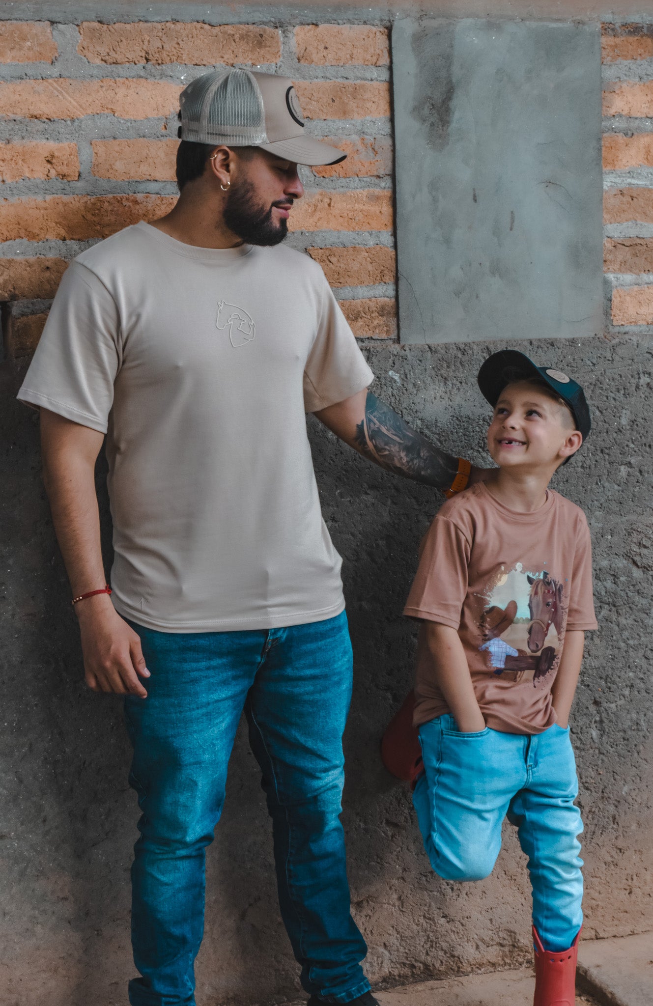 Camiseta Café niño caballo