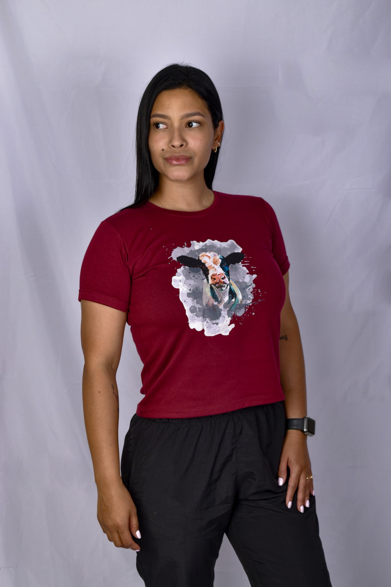 Blusa Vinotinto cara de vaca